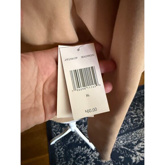 NWT Juicy Couture Beachwood Tan Zip Front Sweatshirt Hoodie Sz. XL - Picture 5 of 9